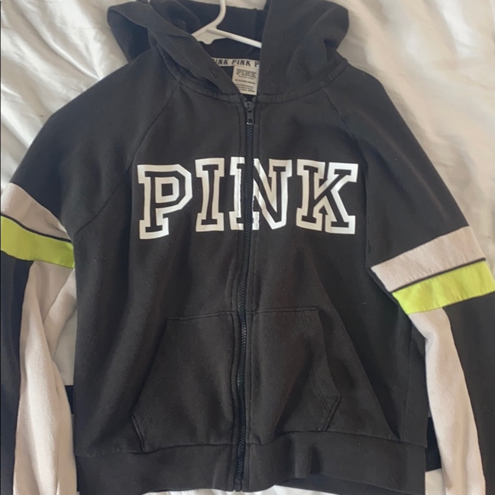 Pink Vs black jacket.